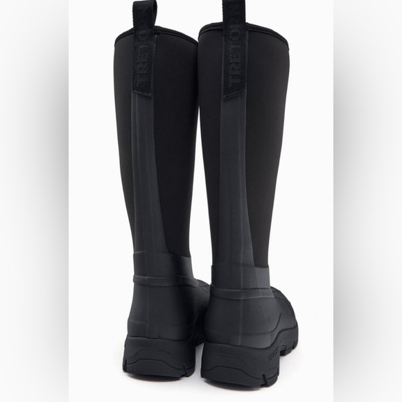 Zara Shoes Zara X Tretorn Black Flat Rain Boots Nwt Poshmark